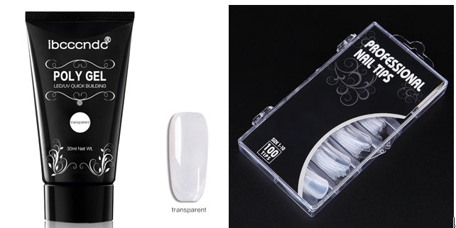 Painless And Rapid Extension Of Crystal Glue 100-piece Boxed With Scaled Nail Crystal