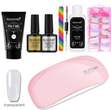 Painless And Rapid Extension Of Crystal Glue 100-piece Boxed With Scaled Nail Crystal