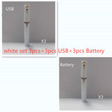 Mini Electric Eyebrow Trimmer Lipstick Brows Pen Hair Remover Painless Razor Epilator with LED Light