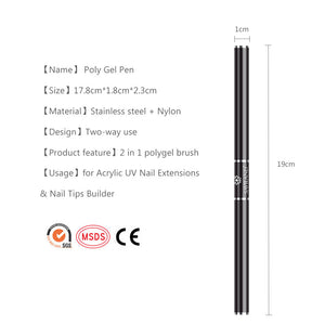 Manicure Double Head Phototherapy Brush Set